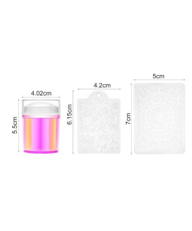 Wirlsweal Nail Art Stamp Set - Trendy Nail Tool with Soft Texture & Great Elasticity for Perfect Nail Shapes - Ideal for Women - Buy Online on SooperMarket.com