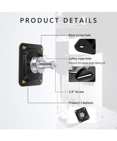 Neewer Studio Wall/Ceiling Mount 5/8 Stud with 1/4 Thread for Photography and Video - Buy Online on SooperMarket.com