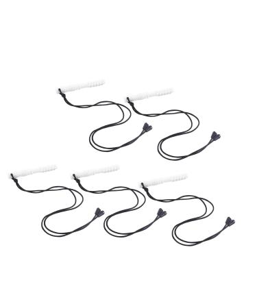 Sensory chewing chain made of silicone gum massage teething 5 pieces baby chewing chain for babies (white)