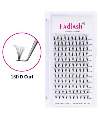 16D Russian Volume Eyelashes - D Curl 0.07mm Mix 8-14mm - Premium Bulled Eyelash Extensions (1 Pack) - Buy Online on SooperMarket.com