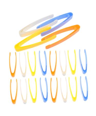 SAFIGLE 20pcs Plastic Tweezers Plastic Tweezers for Kids Emergency Kit Accessories Short Hair Child Tweezers for Kids