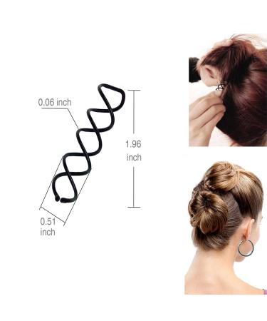 Aoyoho 50 Pack Spiral Bobby Hair Spin Pins - Non-Scratch Round Tips - Buy Online on SooperMarket.com