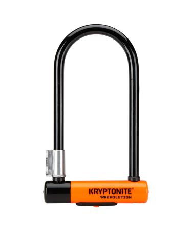 Kryptonite Evolution Standard Bike U-Lock, Heavy Duty Anti-Theft Bicycle U Lock, 14mm Shackle with Mounting Bracket and Keys, High Security Lock for Bicycles Scooters