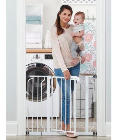 Regalo Easy Step Walk Thru Gate White Fits Spaces between 29" to 37.5" wide and 30" height. & Vax Original 1.5L Carpet Cleaner Solution | Suitable for Everyday Cleaning - Buy Online on SooperMarket.com