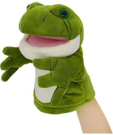 Lilizzhoumax Simulation Frog Hand Puppet Plush Toy - Cute Stuffed Animal for Role-Playing and Early Education - Interactive Kids Gift - Buy Online on SooperMarket.com