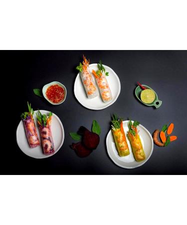 Lyan Mekong River Banh Trang Vietnamese Three Colours Rice Paper Round 22cm - 300g | Gluten-Free | Vegan | 100% Natural Rice Paper - Buy Online on SooperMarket.com