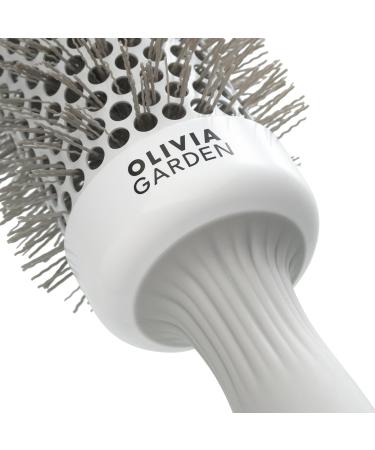 Olivia Garden Expert Blowout Speed Hairbrush - 45 White & Grey - Ideal for Fast Flawless Styling | International Shipping Available - Buy Online on SooperMarket.com