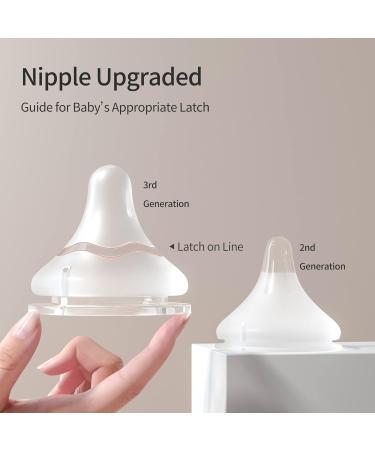 Pigeon Silicone Nipple (SS) 3 Counts | Latch-On Line, Natural Feel | 0+ Months | 3rd Generation - Buy Online on SooperMarket.com