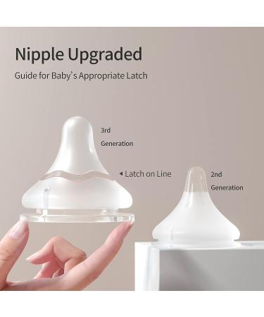 Pigeon PPSU Nursing Bottle Wide Neck 5.4 Oz (Pack of 2) - Streamlined Body, Natural Feel, Easy to Clean - White 160ml - Buy Online on SooperMarket.com