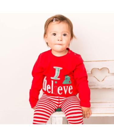 Blade & Rose Christmas Believe Top for Babies & Toddlers | Red | 0-4 Years - Buy Online on SooperMarket.com