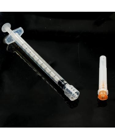 100Pack 1ml 1cc Disposable Plastic Syringes with 25Ga Individually Sterile Package 1ml-25Ga - Buy Online on SooperMarket.com