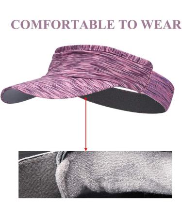 Lattcure Adjustable Summer Visor Hat for Men - Tennis Golf & Outdoor Sports - Violet Sun Cap - Buy Online on SooperMarket.com