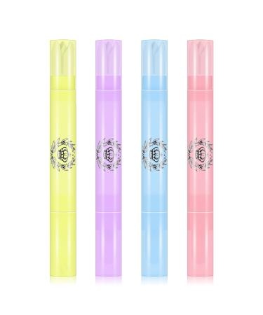 Ownest 4 Pcs Nail Polish Corrector Pen Correction Nail Edge Cleaning Pen Nail Remover Correction Pen with with 12 Changeable Tips