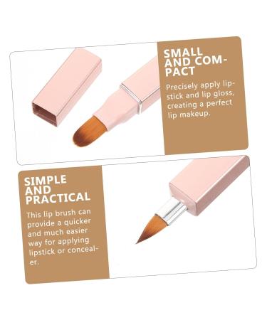 Balacoo Lip Makeup Brush - Retractable Lipstick Applicator Wands for Women | Double Head Concealer Brush | Pink Artificial Fiber - Buy Online on SooperMarket.com