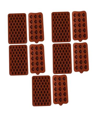Alipis 10 Pcs Chocolate Mold Cookie Baking Soap Mold Silicone Lollipop Mold Muffin Silicone Molds Pudding Kitchen Frying Mould Ice Cube Trays Chocolate Baking Mold Ice Cubes Fondant Mold