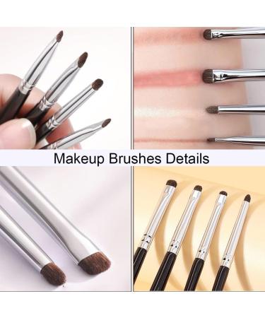 NTRUXZP 4 Pieces Professional Eye Makeup Brushes Eye Make-Up Brushes Eye Shadow Brush for Contour and Definition Application Shades Eyeshadow Eyeliner Eye Makeup (Black) - Buy Online on SooperMarket.com