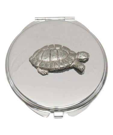 Tortoise Compact Mirror Handbag Gift With Free Engraving 374