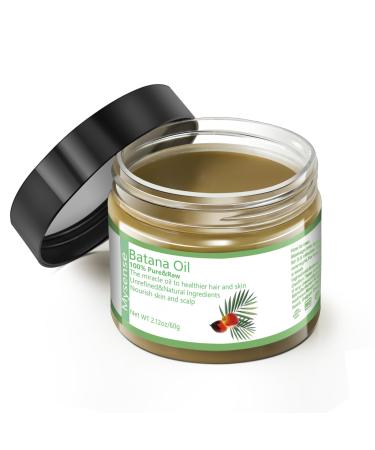 Mysense Raw Batana Oil for Hair 100% Pure Dr Sebi Batana Oil from Honduras Organic Hair Oil for All Hair Types 2.12oz 2.12 Oz