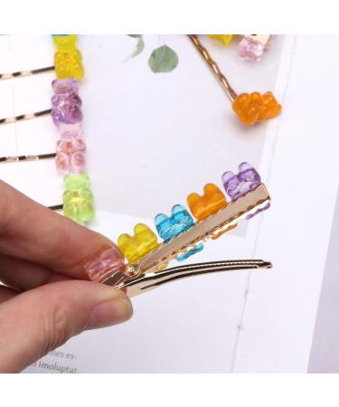 caralin Candy Color Cartoon Panda Bear Hair Clips Mixed Gummy Bear Barrette Candy Hairpins Hair Accss for Family Gathering As Pic Shows - Buy Online on SooperMarket.com