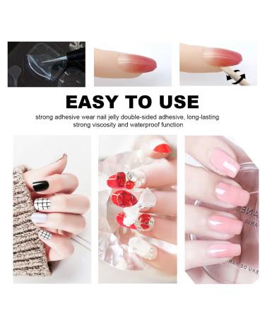 Buy Nail Glue Pads - Double-Sided Adhesive Tabs for False Nails | Transparent Nail Glue Stickers & Jelly Tape for Perfect Manicure - 10 Sheets - Buy Online on SooperMarket.com