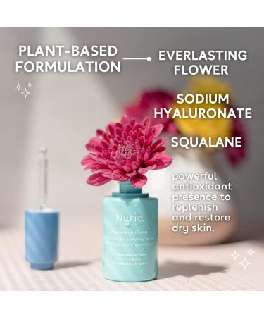 Buy Nuria Hydrate Moisture Replenishing Serum - Antioxidant Skincare for All Skin Types | Everlasting Flower Extract & Squalane Oil | 25mL - Buy Online on SooperMarket.com
