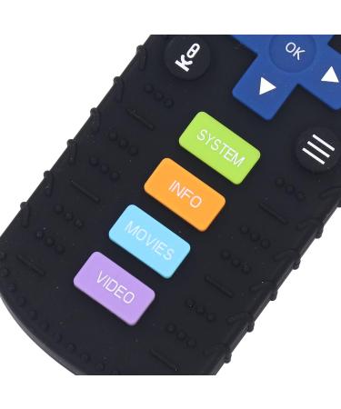 Silicone TV Control Teething Toy for Toddlers - Wear Resistant Baby Shower Gift (Black) - Buy Online on SooperMarket.com