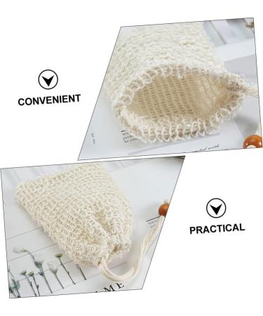 Healeved 25 Pcs Soap Bag Exfoliating Soap Pocket Mesh Soap Saver Pouch Soap Saver Pouch Bag Sisal Beige - Buy Online on SooperMarket.com