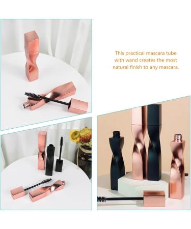 KALLORY 4pcs Eyelash Brush Empty Tube Lip Balm Containers Eyebrow Brush Mascara Tubes Empty Rose Gold Line 11.5x1.8cm Rose Gold - Buy Online on SooperMarket.com