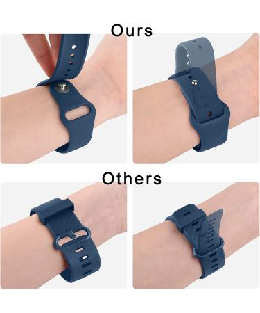 3 Pack Silicone Bands for Fitbit Charge 4 Bands for Women Men  Soft Breathable Sport Replacement Wristbands for Fitbit Charge 4/Charge 3/Charge 3 SE (Black/Navy Blue/Grey  Small) Black/Navy Blue/Grey Small - Buy Online on SooperMarket.com