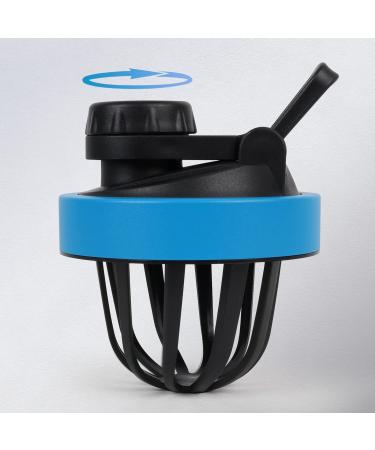 ROCKY&CHAO Stainless Steel 900ml Protein Mixer Shaker Bottle - Blue | Fitness Shaker for Men and Women - Buy Online on SooperMarket.com
