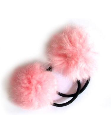 REYIN-CHHN A Pair of Lovely Pom Pom Hair Bands Decorative Pom Poms Band - 2 Inch Pom Pom (Baby Pink) - Buy Online on SooperMarket.com