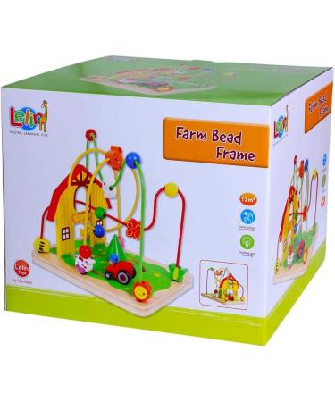 Sky-Blue L10062 Wooden Mototrik Loop | Colorful Labyrinth Farm Toy for Kids | International Shipping Available - Buy Online on SooperMarket.com