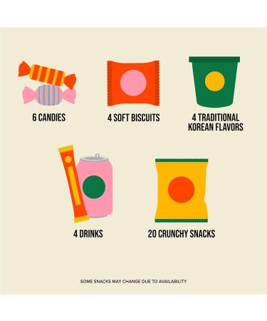 Korean Snack Box 36 Count Care Package - Individually Wrapped Candy, Snacks, Chips, Cookies & Treats for All Ages by Seconde Nature - Buy Online on SooperMarket.com