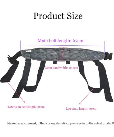 ZZBB Transfer Gait Belt with Handles Nursing Care Assist Strap Patient Lift Slide Medical Sling for Seniors Elderly Mobility Safety Bariatric Walking - Buy Online on SooperMarket.com