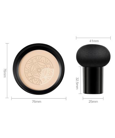 CC Cream Foundation & BB Cream - Long-Lasting Liquid Foundation & Concealer | Mushroom Air Cushion for Even Skin Tone (Ivory) - Perfect for All Skin Types - Buy Online on SooperMarket.com