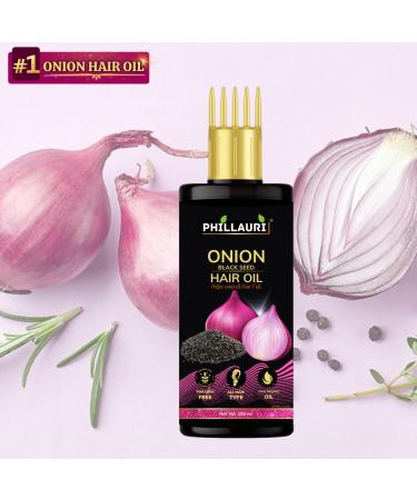 Onion Hair Oil for Hair Growth & Anti-Hair Fall - 100ml | Natural Dandruff Treatment - Buy Online on SooperMarket.com
