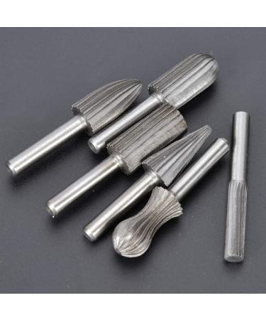Rotating Grinding File Set - 6pcs Bearing Steel Drill Rotary File Bits for Carving & Metalworking - International Shipping Available - Buy Online on SooperMarket.com