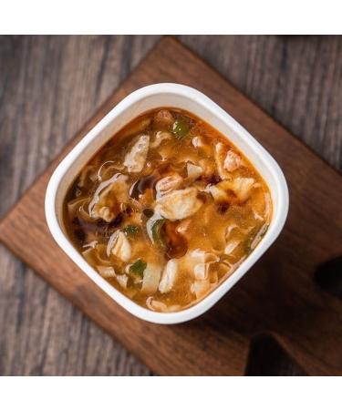 instant vegetable noodle gluten soup authentic Chinese HuLa soup 66g/barrel hot and sour spicy Pepper Soup Healthy Nutritious Ready-to-Eat Breakfast late night Brewed food snack gift pack (2 barrel) - Buy Online on SooperMarket.com