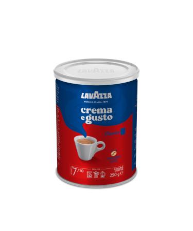 Lavazza Crema E Gusto Classico ground coffee for mocha jugs or filter coffee rounder & inviting taste intensity 7/10 spicy aroman notes arabica & robusta dark roasting 250 g crema E Gusto 250 g (1 Pack)