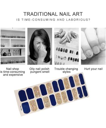 kawehiop Gel Nail Stickers With UV Light Long-lasting And Easy To Apply Rich Color Variety Silica Gel Adhesive Full Nail Wraps - Buy Online on SooperMarket.com