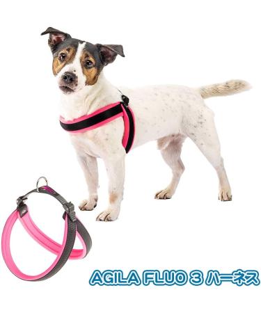 Buy Ferplast Agila Fluo 3 Ergonomic Dog Harness - Perfect Fit Soft Upholstery 37-57 cm Pink | International Shipping Available - Buy Online on SooperMarket.com
