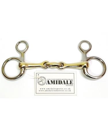 Amidale HANGING CHEEK LOZENGE BAUCHER HORSE BIT S. STEEL COPPER MIX AMIDLAE BNWT (5.50) - Buy Online on SooperMarket.com