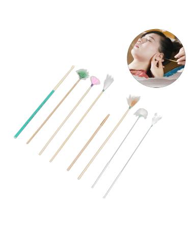 7pcs Earwax Cleaning Kit with Bamboo Mat - Gentle & Effective Ear Cleaning Tools for Deep Cleaning and Relaxing Ear Massage - Buy Online on SooperMarket.com