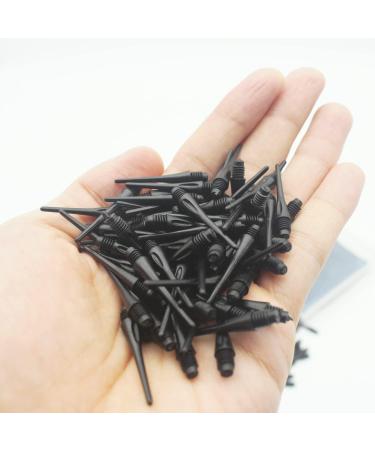 500 Pack ROOBEEO 2BA Thread Plastic Tip Dart Points with Case - Black Soft Dart Tips Replacement for Improved Accuracy - Dart Accessories - Buy Online on SooperMarket.com