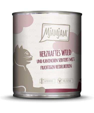 Mjamjam Premium Wet Cat Food Mix Package II - Wild & Rabbit Turkey and Juicy Chicken with Carrot (6 x 800g) - High-Quality International Shipping - Buy Online on SooperMarket.com