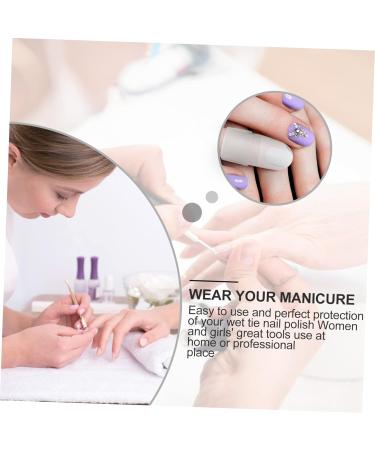 FRCOLOR 60 Pcs Nail Case Nail Soak off Caps Manicure Art Varnish Protector Nail Polish Varnish Protector Reusable Gelt Nail Gel Polish Nail Polish Protector Plastic Removal Tool Milk 4x2cmx3pcs As Shownx3pcs - Buy Online on SooperMarket.com