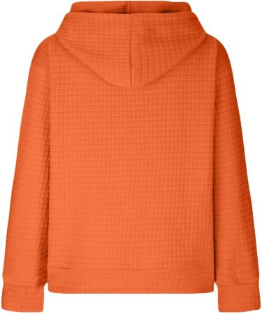 oelaio Oversized Hoodie Sweatshirts for Women Trendy Weekly Deals 2023 Waffle Knit Women's Hoodies Long Sleeve Casual Solid Orange Large - Buy Online on SooperMarket.com