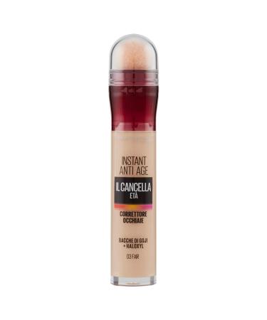 Maybelline New York correction fluid with Goji berries and haloxyl covers dark circles and small folds 03 fairy 6.8 ml 03 fair 0.76 ml (9 Pack)