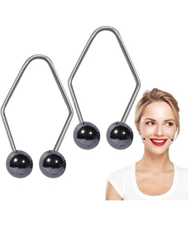 Dimple Trainer | Dimple Makers | Face Muscle Trainer | Stainless Steel Rustproof Smile Exercisers | Women Men Smile Correctors | Facial Beauty Training Tool For Working Reading (Black) - Buy Online on SooperMarket.com