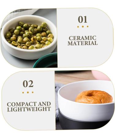 MAGICLULU 4 Pcs Sauce Dish Vinegar Dish Olive Oil Dipping Dishes Appetizer Dishes Japanese Soy Sauce Dishes Small Ceramic Bowls Sauce Serving Dipping Bowls Fries Cooking Ceramics re-usable 9X9X2.5CMx2pcs Whitex2pcs - Buy Online on SooperMarket.com